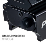 Pinty Red Laser Red Dot Sight Waterproof Military Grade Low Profile Compact with Rail Mount and Accessory Pinty