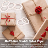 6 Rolls Double Sided Tape for Crafts, Multi-Size Double-Sided Adhesive Tape for Arts, Photography, Gift Box, Scrapbooking, Card Making, Paper Backing SmaringWing