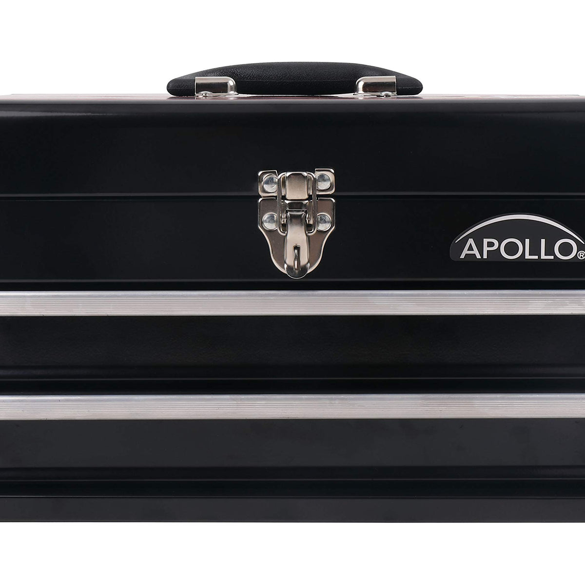 Apollo Tools 14 Inch Steel Tool Box with Deep Top Compartment and 2 Dr ...