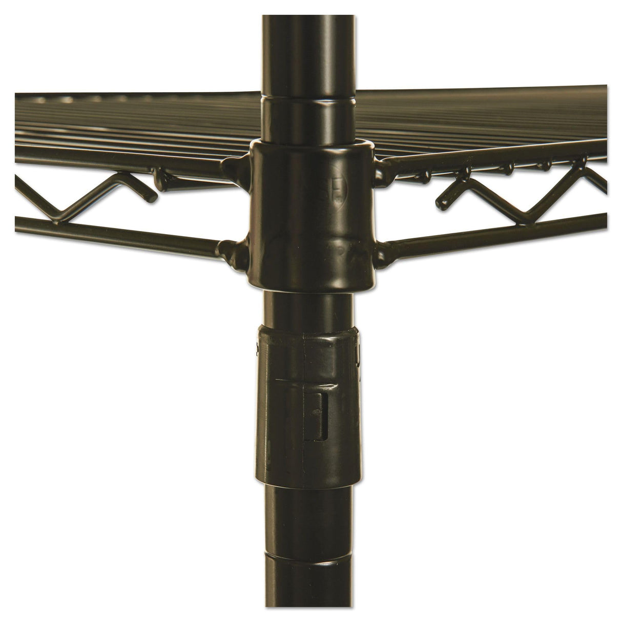 Alera ALE Industrial Heavy-Duty Wire Shelving Starter Kit, 4-Shelf, 48w x 24d x 72h, Black Alera