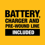 DEWALT Battery Powered 20V MAX* String Trimmer Kit, 5-Ah (DCST922P1), Yellow/Black DEWALT