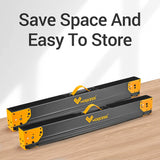 WORKESS Saw Horses 2 Pack Folding, Heavy Duty Sawhorse Table 2600 Lbs Load Capacity with 2x4 Support Legs, Portable Folding and Fast Open Legs and WORKESS