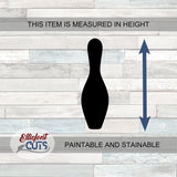 Bowling Pin Wood Cutouts for crafts, Laser Cut Wood Shapes 5mm thick Baltic Birch Wood, Multiple Sizes Available Elliefont Styles