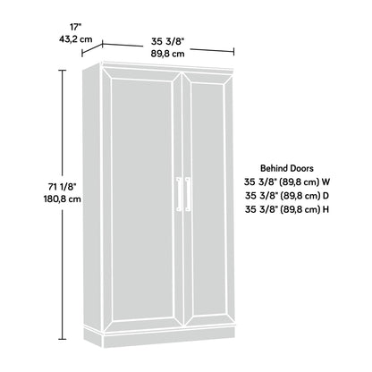 Sauder HomePlus Storage Pantry cabinets, L: 35.35" x W: 17.01" x H: 71.18", Dakota Oak finish