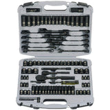STANLEY Drive Socket Set, Black Chrome, Laser Etched, 99-Piece (92-839) STANLEY