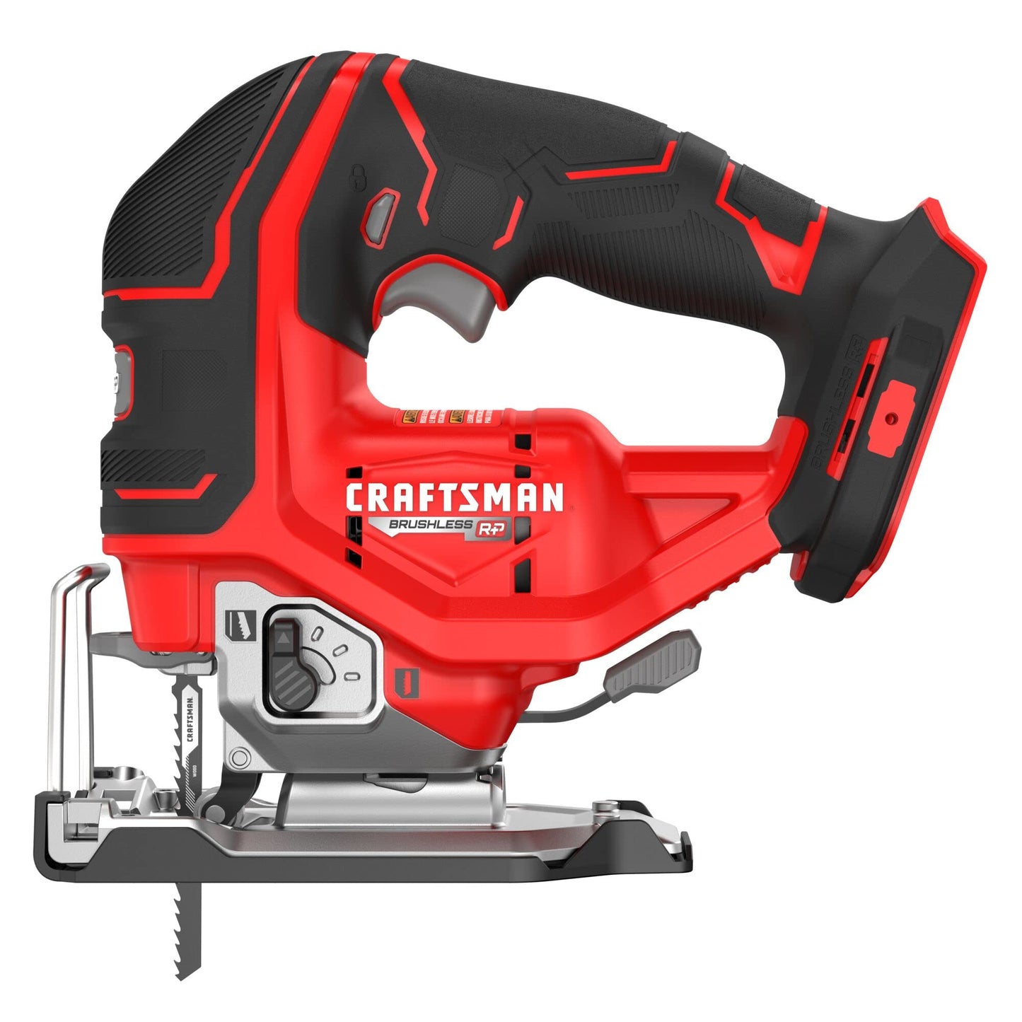 CRAFTSMAN V20 RP Cordless Jig Saw, 3 Orbital Settings, Up to 3,200 SPM, Variable Speed Keyless, Bare Tool Only (CMCS650B) - WoodArtSupply