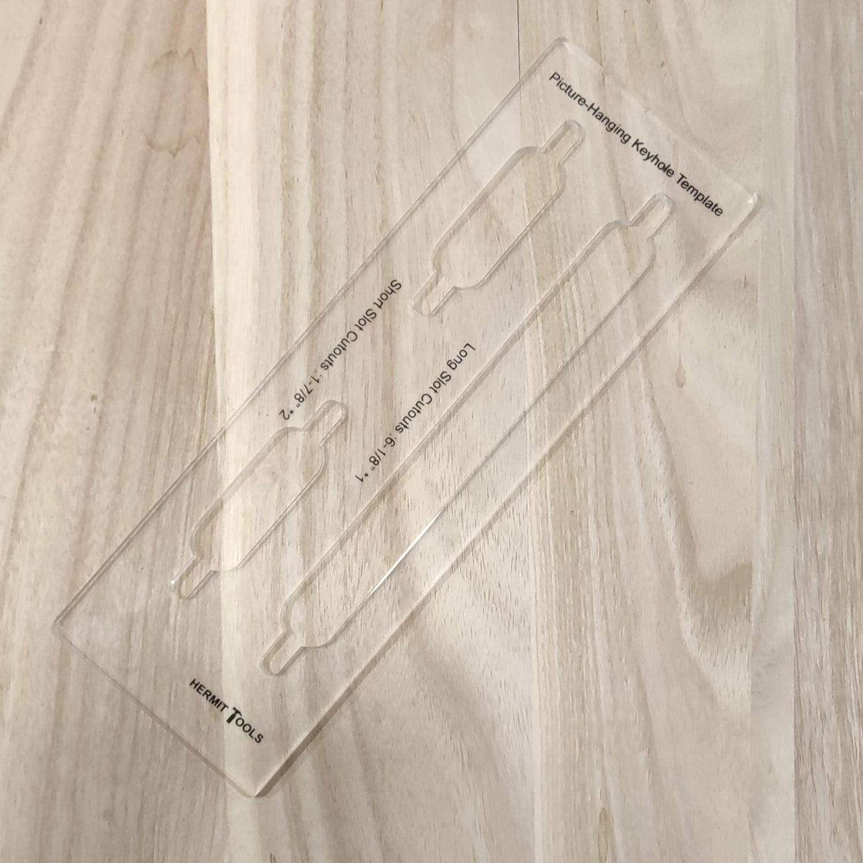 HERMIT TOOLS 9"×3" Inches Picture-Hanging Keyhole Templates HERMIT TOOLS
