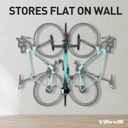 Vibrelli Swivel Bike Wall Mount - Bike Hanger - Vertical Bike Rack - Bike Hangers for Garage - MTB Mountain Bike Wall Mount Bike Rack - Bicycle - WoodArtSupply