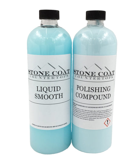 Polishing & Cleaning Kit for Epoxy Resin (Stone Coat Countertops) – Remove Scratches from Epoxy Projects After Sanding! Smooths Out Counters, Tables, Stone Coat Countertops