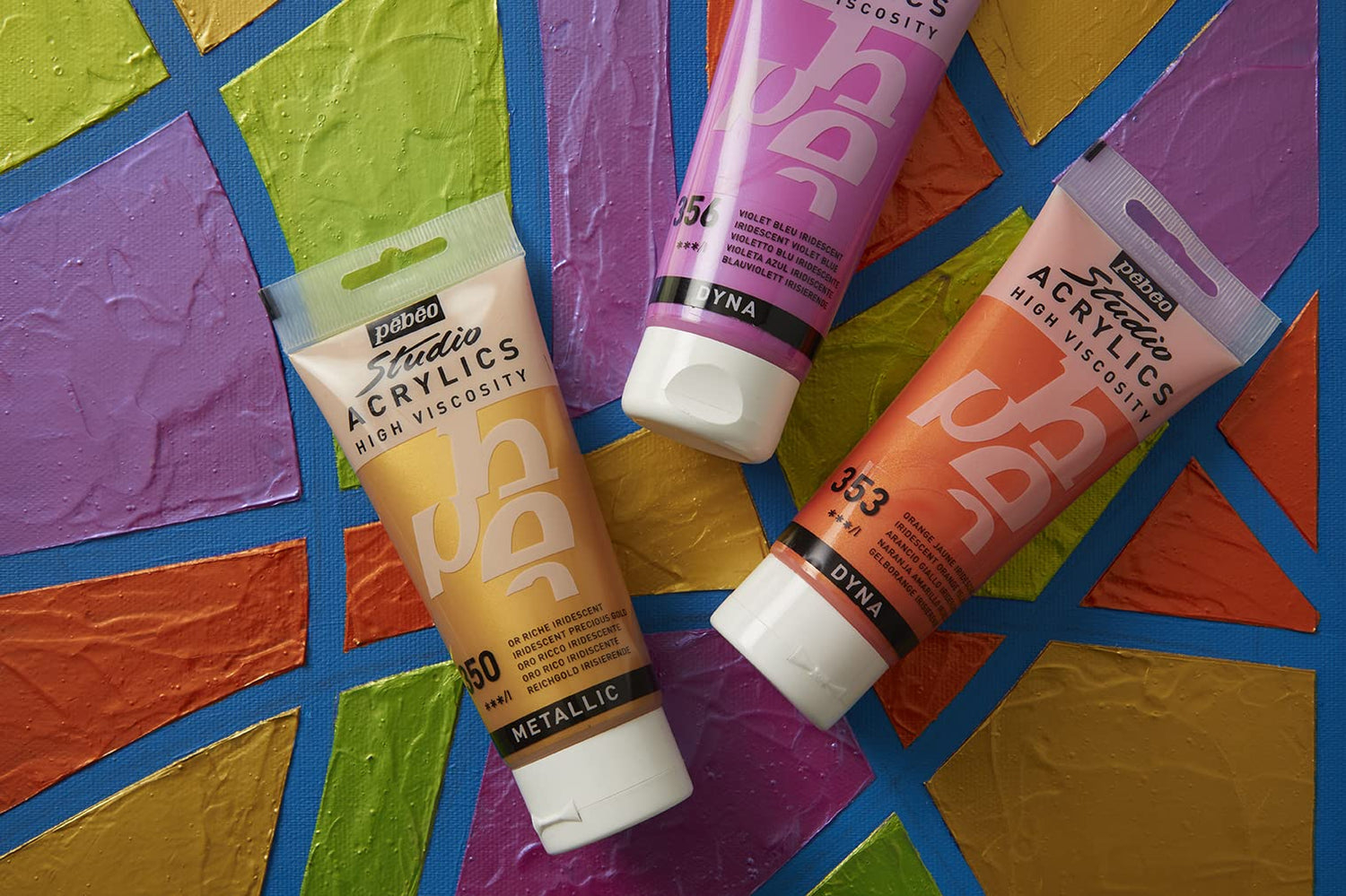 Pébéo 832-360 - Studio Acrylics Fine Acrylic - Acrylic Paint - Iridescent Acrylic - Iridescent Blue Black 100ml/3.38oz Pebeo