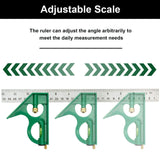 Nortools Combination Square Carpentry Tools with Metal-Body, Stainless Steel Blade Ruler, Accurate Woodworking Measure Square with Carpenter NORTOOLS