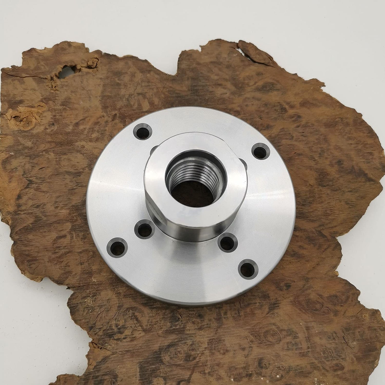 4" Wood Lathe Steel Faceplate Chucks, 1”-8TPI Thread Woodworking Accessories Tools PHUKIMLONG