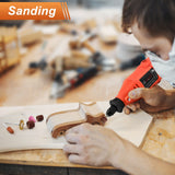 480Pcs Rotary Tool Accessories Kit, GOXAWEE 1/8 inch Shank Rotary Tool Accessory Set, Multi Purpose Universal Kit for Cutting, Drilling, Grinding, GOXAWEE