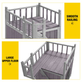 Aivituvin Dog House Feral Cat House Outdoor and Indoor,Pet Houses with Stairs,2 Storys Aivituvin