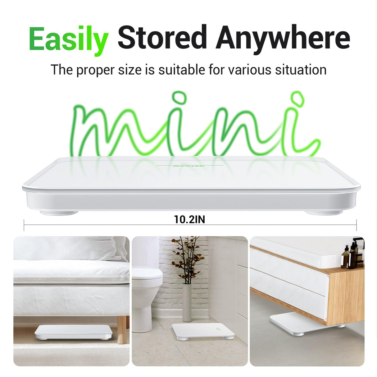 Ovutek Bathroom Scale for Body Weight, Highly Accurate Digital Weighing Machine for People, Upgraded Batteries Included, Compact Size, LED Display, OVUTEK