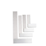 Groz 4-Piece Machinist Steel Square Set | 2-in, 3-in, 4-in & 6-in Squares | 48-72 Micron Squareness | Hardened Steel | for General Purpose, Machinery Groz