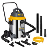 Koblenz Contractor Wet/Dry Vac, 16 Gal Stainless Steel 6.5HP 2-Stage Quiet Motor, Stainless (WD-16 C416SSH) Koblenz