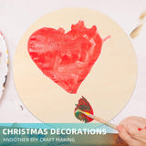 Round Wood Circles for Crafts Round Wood Cutouts Unfinished Round Wood Discs for Door Hanger Design Wood Burning (12 Pieces, 16 Inch) Jetec