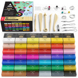 Arteza Polymer Clay Kit, Modeling Clay Oven Bake for Adults and Teens with 5 Sculpting Tools, 42 Colors, Made for Clay Earrings, Jewelry Making and ARTEZA