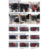 110V Water Chiller 9L High-Capacity Industrial Water Chiller Thermolysis Industrial Water Cooling Chiller for 60W 80W CO2 Glass Tube Laser Engraving cjc