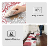 Anti Fatigue Kitchen Mats for Floor 2PCS,17"x47"+17"x29" Farmhouse Kitchen Rugs Non Slip Rubber Backing,Waterproof Cushioned Standing Mat for Collive