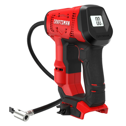 Craftsman V20 Cordless Inflator for Tires and Balls, High Pressure, PSI of 150, Bare Tool Only (CMCE521B) - WoodArtSupply