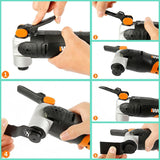 Protoiya 87 PCS Oscillating Tool Blades, Wood Metal Plastic Quick Release Oscillating Multitool Saw Blades Accessories with Sandpaper Compatible with Protoiya