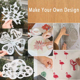 EGOSKY 12Pcs 7mil Blank Stencil Sheets, 12 x 12 inch Mylar Template Stencil Material for Cricut & Silhouette Machines EGOSKY