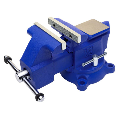 Yost Vises 445 Combination Vise | 4.5 Inch Jaw Width Utility Pipe and Bench Vise |Secure Grip with Swivel Base and Large Pipe Jaw Capacity | Made - WoodArtSupply