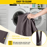 Insulated Outdoor Dog House with Liner for Winter Wooden Dog Kennel with All-Around Iron Frame,Waterproof Aivituvin