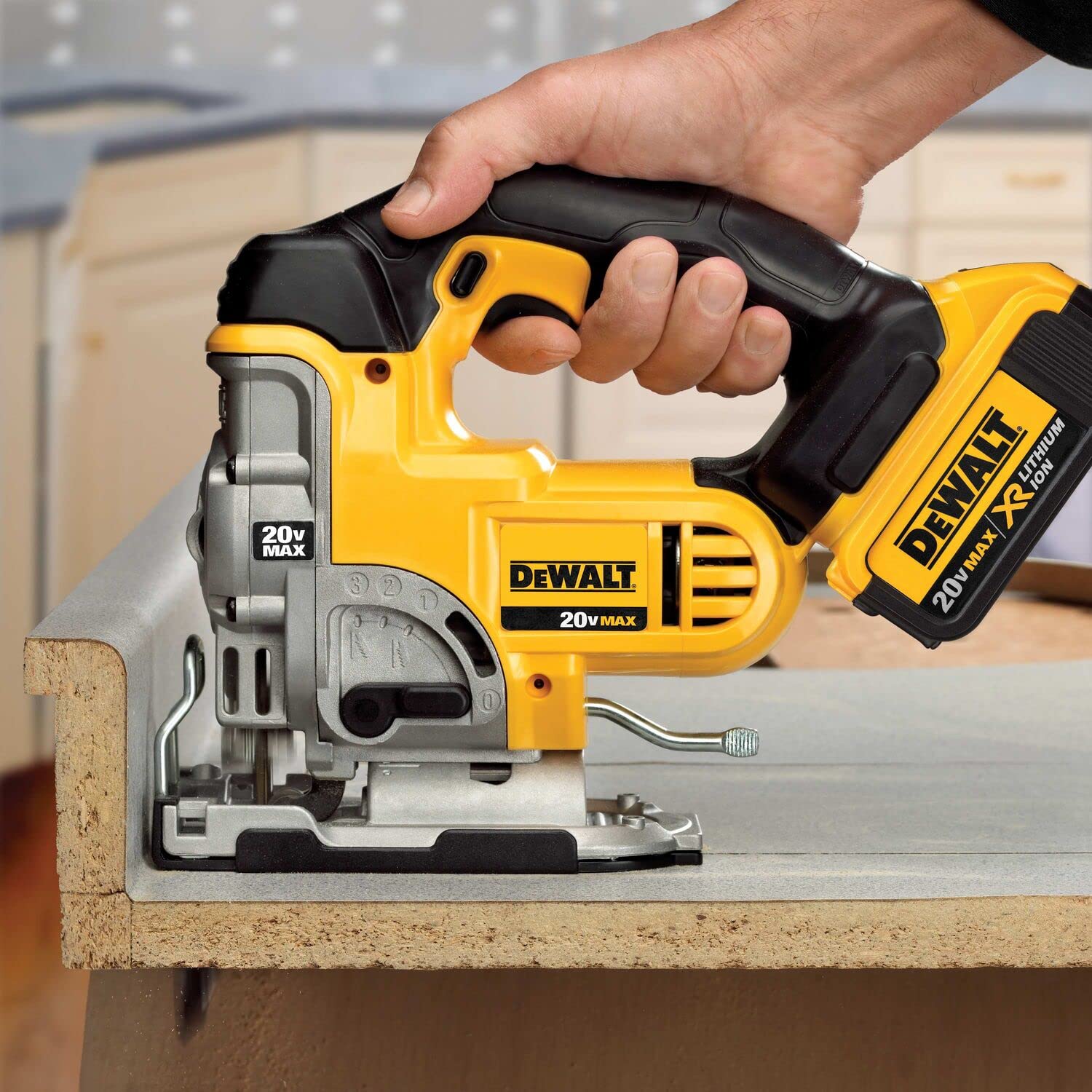 DEWALT 20V MAX XR Jig Saw, 3,000 Blade Speed, Cordless, LED Light, Bare Tool Only (DCS331B) - WoodArtSupply