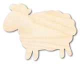 Unfinished Wood Cute Sheep Shape - Craft - up to 36" 18" / 1/8" 24 Hour Crafts
