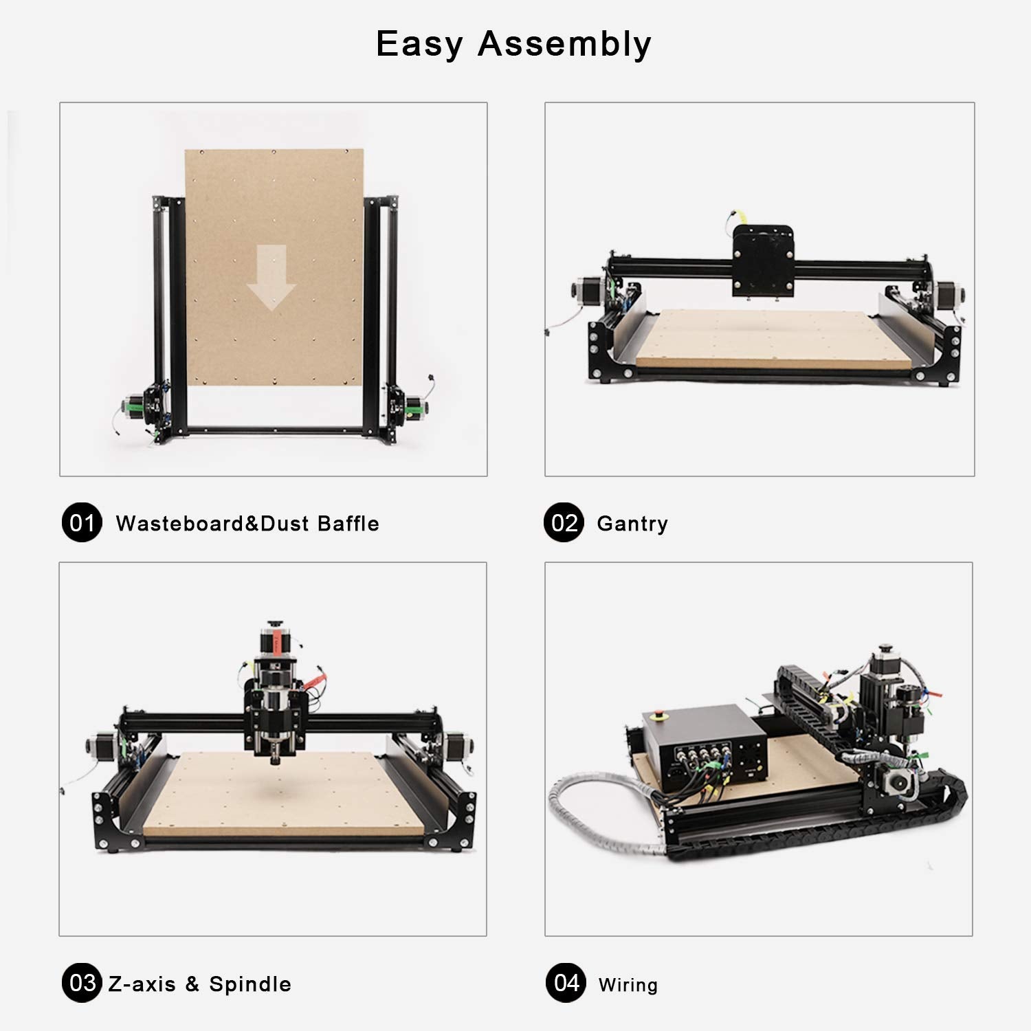 FoxAlien CNC Router Machine 4040-XE, 300W Spindle 3-Axis Engraving Milling Machine for Wood Metal Acrylic MDF Nylon Carving Cutting Arts and Crafts - WoodArtSupply