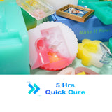 BBDINO Silicone Mold Making Kit 20A, Mold Making Silicone Translucent, Liquid Silicone for Mold Making 1:1 by Volume, Ideal for Casting Resin, Soap, BBDINO