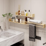 Fixwal Nursery Book Shelves, 23.6 Inch Floating Bookshelves for Wall Set of 3, Baby Nursery Decor, Solid Wood Wall Mounted Shelves for Books, Toys Fixwal