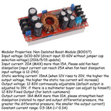 KOOBOOK 1Pcs 1200W 20A DC Car Step-up Power Supply Module Boost Converter Adjustable 10-60V to 12-83V KOOBOOK