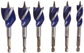 IRWIN SPEEDBOR Drill Bit Set for Wood, 4-Inch, 6-Piece (1877239) IRWIN