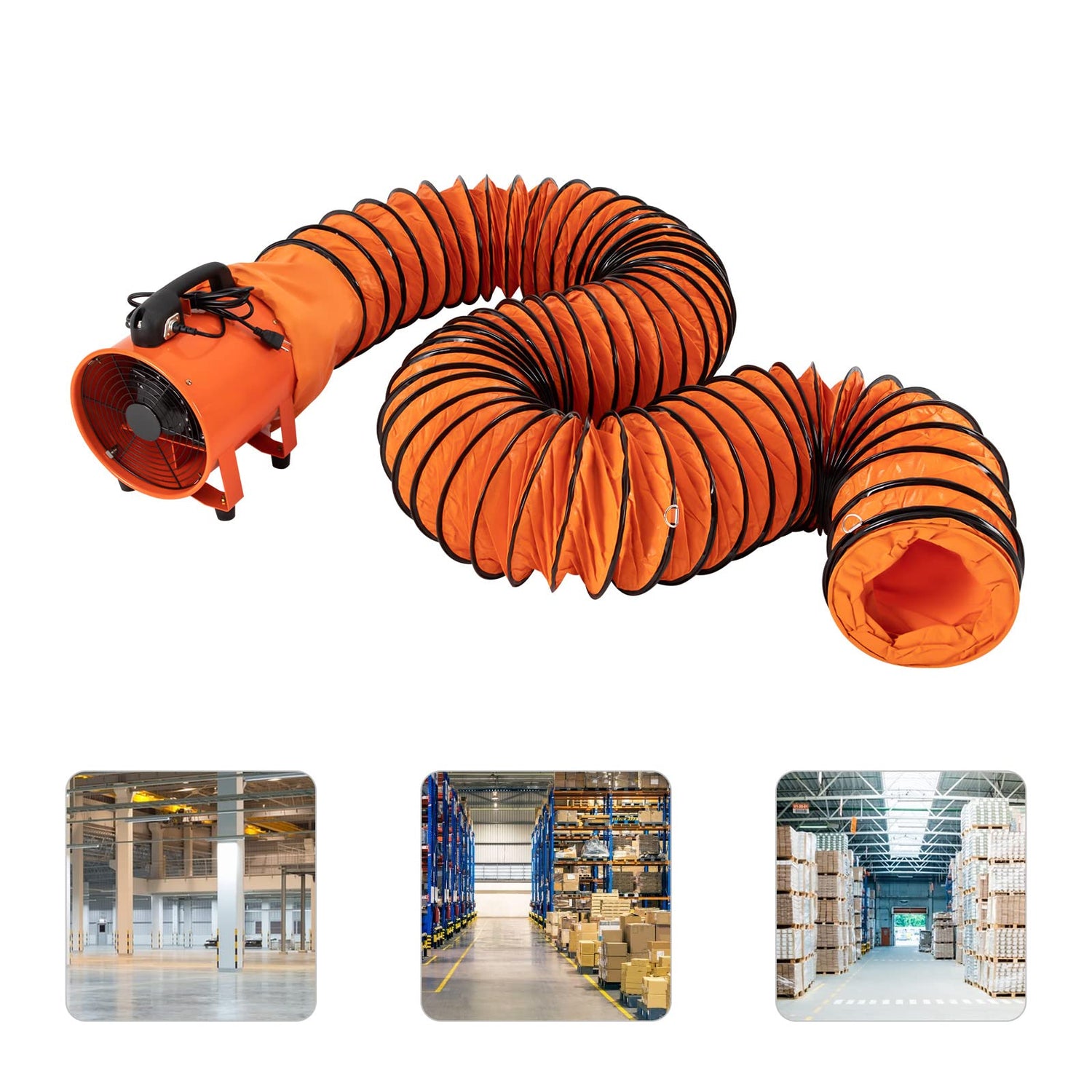 GDNTMU Exhaust Fan Ventilation Paint Booth Utility Blower, Utility Blower Fan, Portable Ventilation Fan, Fume Extractor for at Home and Job Site (10 GDNTMU