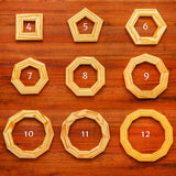 Perfect Miter Saw Setup Blocks (3-Piece) – 4 to 12 Sided, Tight-Fitting Mitered Frames for Building Segmented Turning Blanks - Plastic Accurate Angle ROCKLER