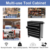 7-Drawer Tool Chest with Wheels, Rolling Tool Chest with Drawers, Top Cushion & 7PCS Tray Divider Set, Multifunctional Craftsman Tool Storage Chest Henf