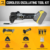 Cordless Oscillating Tool for Dewalt 20V Battery, Brushless-Motor Tool with Auxiliary Handle, 6 Variable Speed Oscillating Multi-Tool for Scraping, Cerycose
