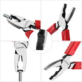 WORKPRO 6.5" Linesman S Screw Extractor Pliers(Combination Pliers) with Unique Non-slip Jaws, Stripped Screw Remover Tool, Lineman Pliers for Quickly WORKPRO