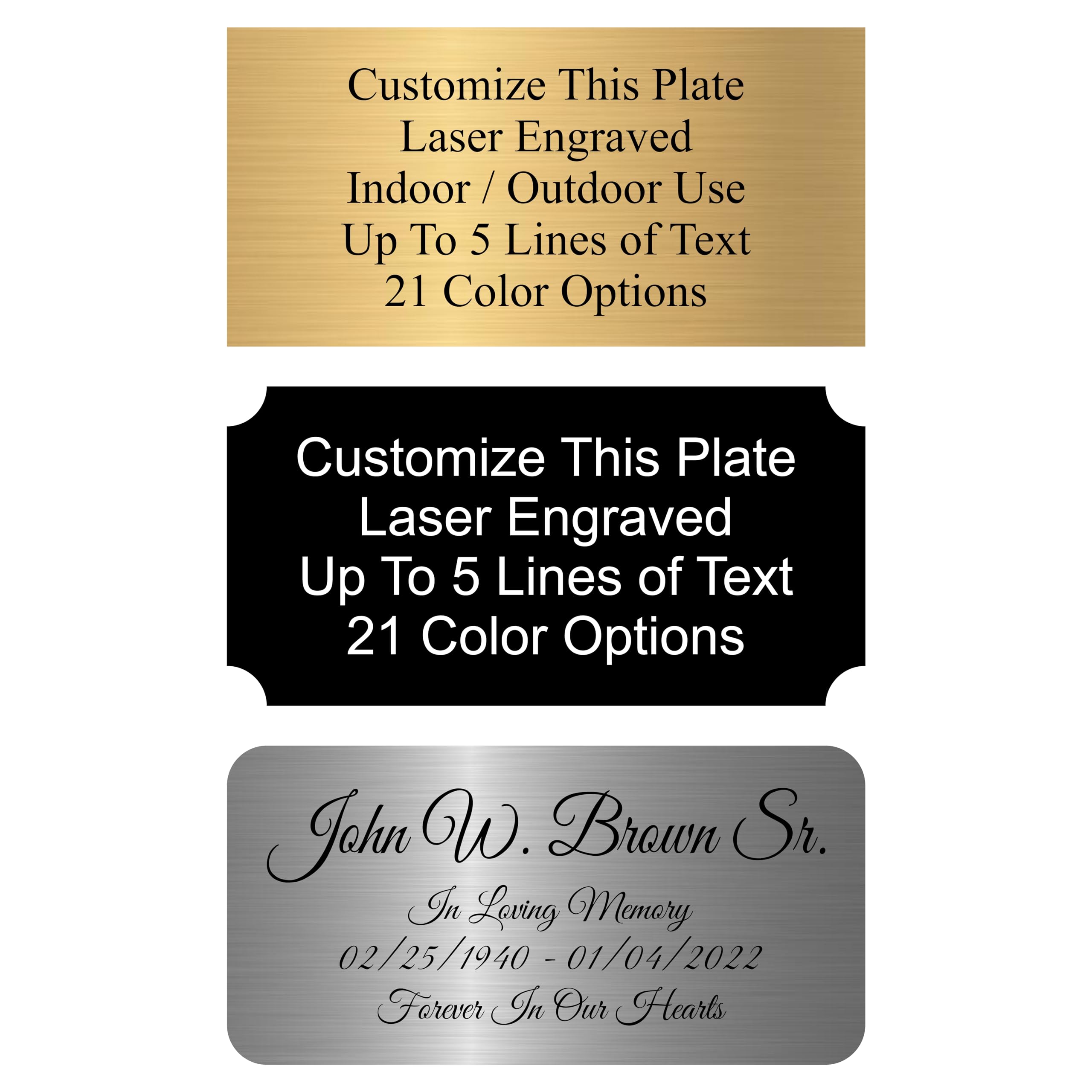 Engraved Name Plate, Personalized Name Plaque - 2x4, 2x6, 2x8, 3x6-21 ...