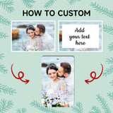 Personalized Christmas Ornaments 2023, Wood Custom Photo Text Hanging Ornament Customized Christmas Tree Decorations Gift for Family, Kids, Friends, Valyria