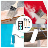 Rhibak Paint Roller Kit, Paint Brushes and 4 Inch Foam Small Paint Roller kit for Professional or Home Owners with All Paints and Stains for Rhibak