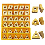 ASZLBYM 5/8" 36PCS Indexable Carbide Lathe Turning Tool Insert Holder Bit Set MTJNR1616H16 + MWLNR1616H08 + MCLNR1616H12 with CNMG 431 + WNMG 431 + ASZLBYM