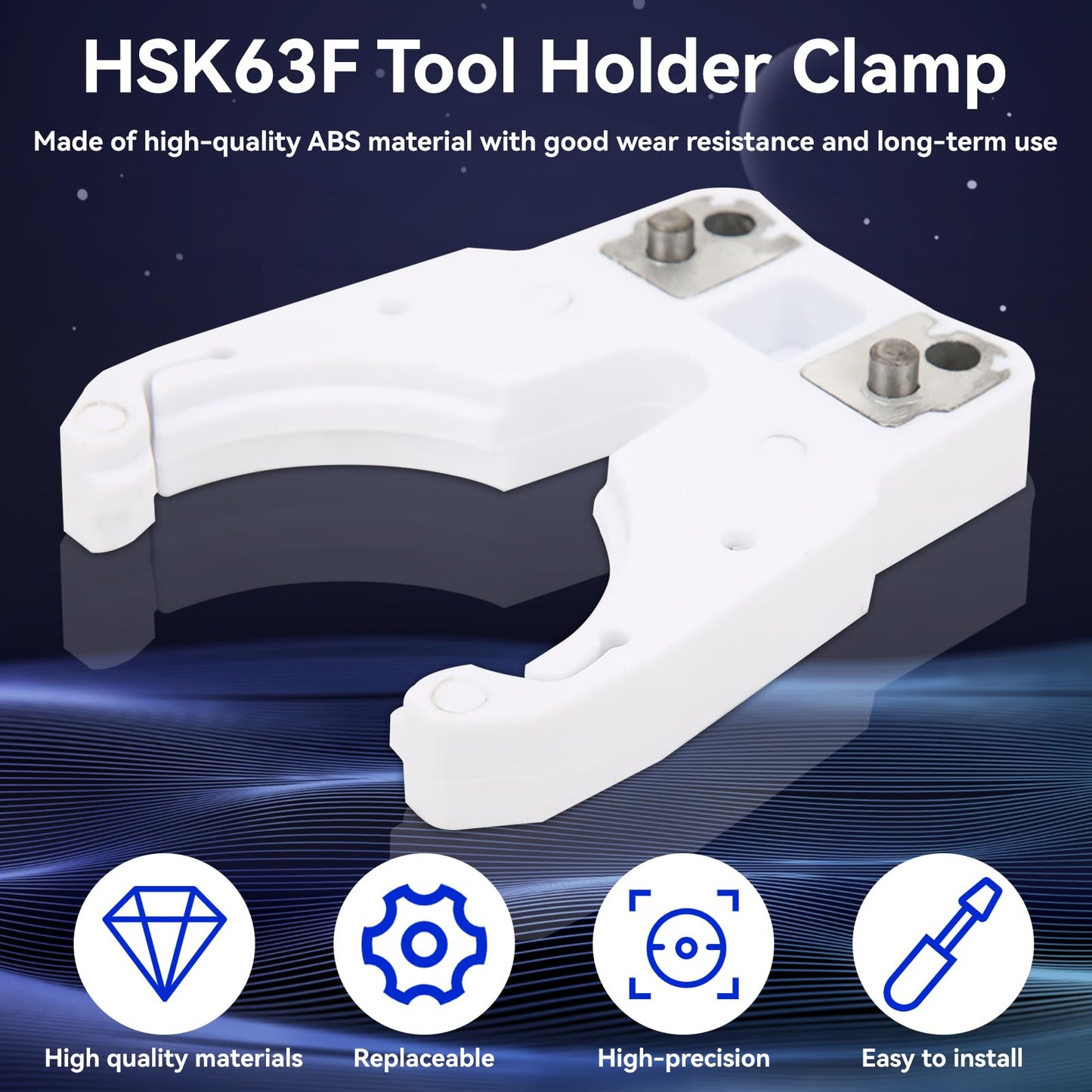 HSK63F Tool Holder Clamp, Cradle Fork Claw High Accuracy Automatic Tool Changer for Engraving Machine