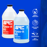 Specialty Resin & Chemical Epox-It 80 (1 Gal)| Clear Epoxy Resin Kit for Beginners & Experts| Clear Epoxy Coating for Bar Top, Countertop, SPRESIN