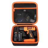 Tourmate Hard Travel Case for BLACK+DECKER 8V MAX* Cordless Drill with 43 Piece Accessories (BDCD8HDPK) / GardenJoy Cordless Power Drill Set with Tourmate