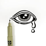 SAKURA Pigma Micron Fineliner Pens - Archival Black Ink Pens - Pens for Writing, Drawing, or Journaling - Assorted Point Sizes - 6 Pack SAKURA